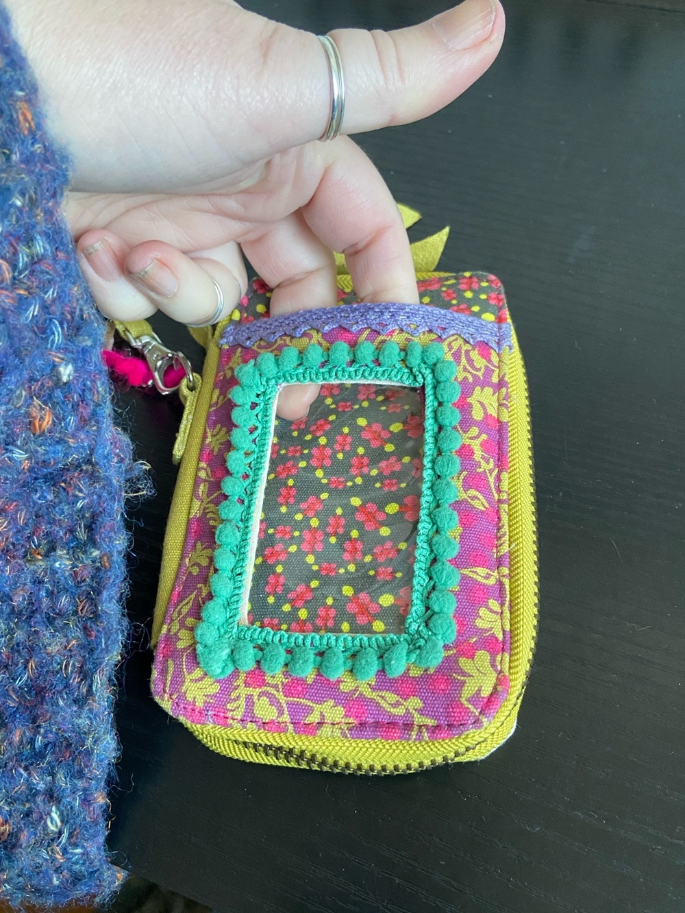NWT Natural Life peace floral boho wristlet wallet - Picture 4 of 6
